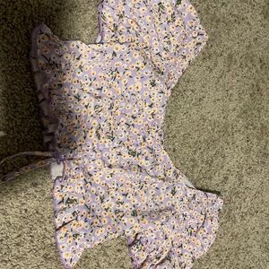 Flower cropped top
